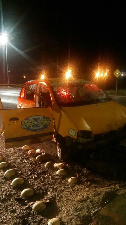 Lluvia provoca accidente vial