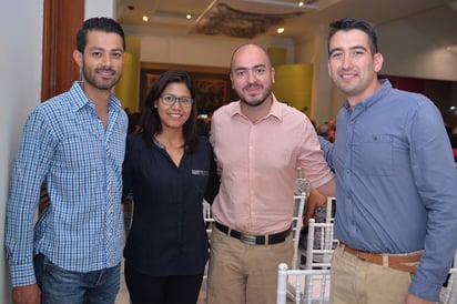 Bernardo, Fabiola, Sergio y Miguel.