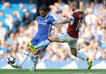 Eden Hazard, del Chelsea, en una acción durante el encuentro de ayer. 