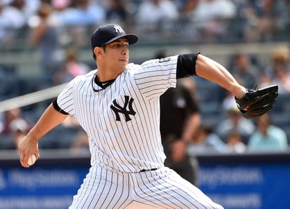 Luis Cessa no tuvo una buena salida ante Rays, permitió 4 carreras en 5 entradas y 2 tercios de labor. (AP)