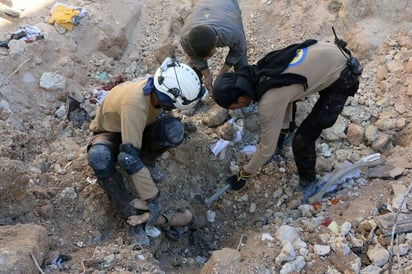 Más del 50 por ciento de los muertos en los últimos ataques llevados a cabo contra zonas rebeldes en el este de Alepo son niños. (AP)