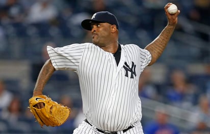 C.C. Sabathia tuvo una efectividad de 3.91 en la temporada, ganó 9 juegos y perdió 12. (Archivo)