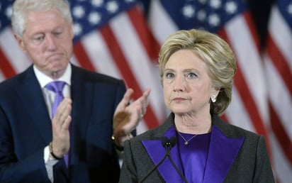 De frente. Hillary reconoció que la derrota es algo 'muy dolorosa y lo será por mucho tiempo'.