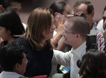 Ricardo Anaya y Margarita Zavala, se encuentran reunidos para dar continuidad al diálogo rumbo al proceso electoral del 2018. (ARCHIVO)