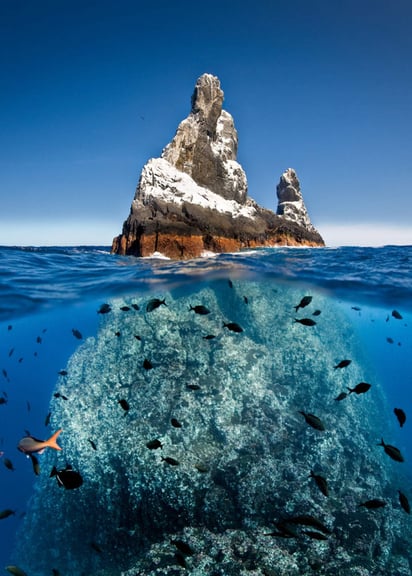 El Archipiélago de Revillagigedo está situado en Colima, en el Océano Pacífico, al sur de la Península de Baja California, es una ANP y Reserva de la Biósfera y está compuesto por 4 islas: Socorro, San Benedicto, Roca Partida y Clarión. (ARCHIVO)