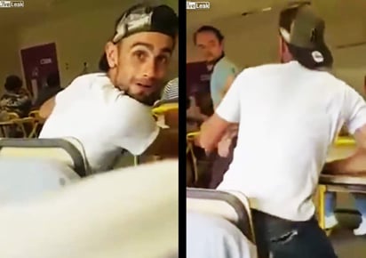 El maestro perdió la cordura y arremetió a golpes contra su alumno. (YOUTUBE)