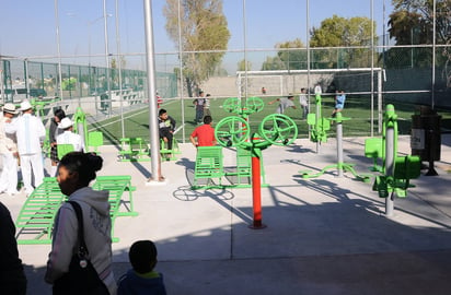 Espacios deportivos.- En Villas Zaragoza, se inauguró la Unidad Deportiva. (Jesús Galindo)