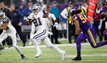 Ezekiel Elliott lidera la NFL con 1285 yardas terrestres. (AP)