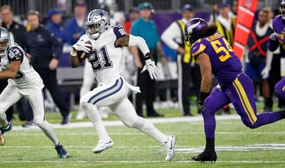 Ezekiel Elliott lidera la NFL con 1285 yardas terrestres. Elliott lidera votaciones para el Pro Bowl