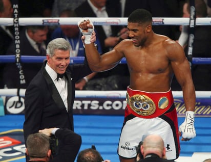 Anthony Joshua no tuvo problemas para derrotar a Eric Molina. (AP)