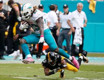 Jay Ajayi corrió más de 200 yardas ante Steelers en octubre. Steelers recibe a Dolphins