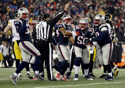 La defensa de los Patriots forzó dos entregas de balón en el duelo del domingo ante Pittsburgh. Defensiva de Patriots se gana el respeto tras un gran año