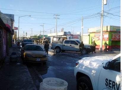 Resguardo. Fuerzas armadas aseguraron la zona en donde se enfrentaron a pistoleros.