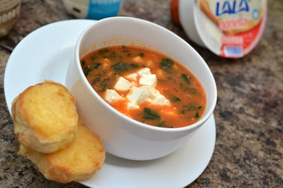 Sopa de Pescado y Espinacas