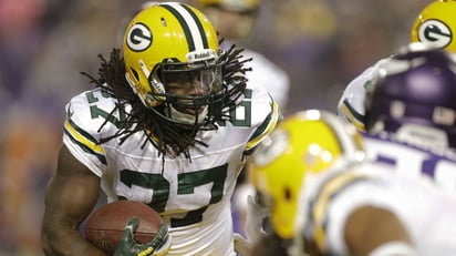 Eddie Lacy llegó a la NFL en el 2013 a los Packers de Green Bay, con quienes corrió para 3 mil 435 yardas y anotó 23 touchdowns. (Archivo)