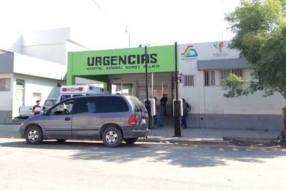 Grave. El albañil ingresó en primera instancia al Hospital General de Gómez Palacio y de ahí fue trasladado a Durango.