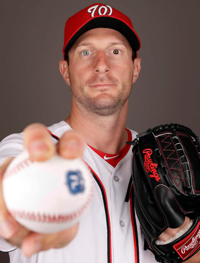 Esta será la tercera temporada de Max Scherzer con los Nacionales de Washington, con quienes ganó 20 juegos la temporada pasada. (AP)