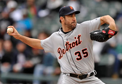 Justin Verlander lanzó seis entradas y un tercio donde permitió dos carreras limpias, dio dos bases por bolas y ponchó a 10 enemigos. (AP)