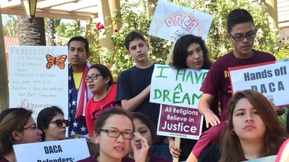 'Esto es lo que pueden escuchar: los 'dreamers' deberían estar tranquilos', afirmó el mandatario. '¿De acuerdo? Eso puedo decirle a usted. Los 'dreamers' deberían estar tranquilos'. (ESPECIAL)