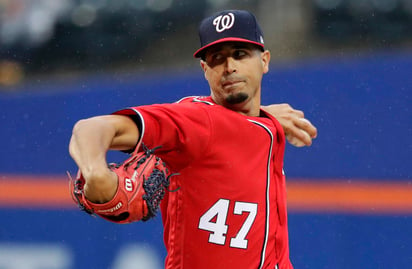 Gio González permitió dos imparables y una carrera en seis entradas y un tercio de trabajo en la victoria de Washington 3-1 sobre los Mets. (AP)