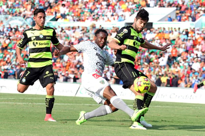 Santos Laguna empató a dos goles contra Chiapas; buscará asegurar su pase a liguilla en la fecha 17 contra Toluca. (JAMMEDIA)