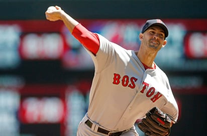 Rick Porcello permitió una carrera limpia en siete entradas de trabajo. (AP)