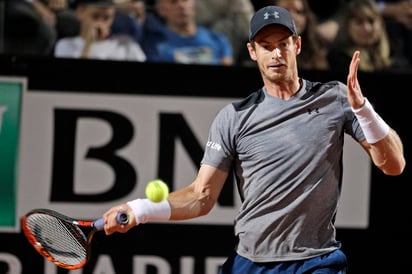 Andy Murray cayó 6-2, 6-4 ante Fabio Fognini en la segunda ronda. (AP)