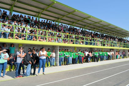 Un gran marco se vivió en la inauguración del Estadio Olímpico Halcones de la UAL. (Especial)