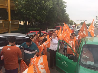 Marcha. La candidata cerró con una marcha su campaña. (EL SIGLO DE TORREÓN)