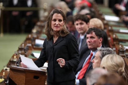 Crítica. Freeland manifestó su 'profunda decepción' por la posición de la administración Trump frente al cambio climático.