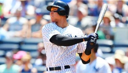 Aaron Judge es el líder de Grandes Ligas con 23 cuadrangulares. (Archivo)