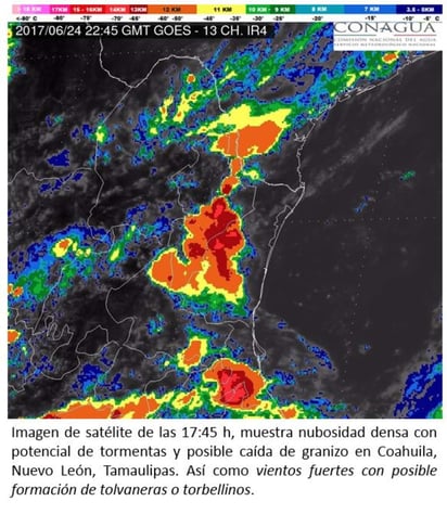 A través de redes sociales y un Boletín de prensa se informó que se esperan vientos fuertes con rachas superiores a 60 kilómetros por hora con posibles tolvaneras o torbellinos en Coahuila. (TWITTER)