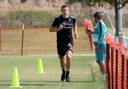 El delantero Julio Furch, durante un entrenamiento de pretemporada. (Cortesía)