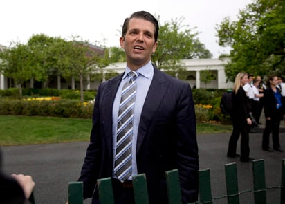 'No había nada que contar. Fue una total pérdida de 20 minutos, lo cual fue una pena', dijo Trump Jr. (ARCHIVO)