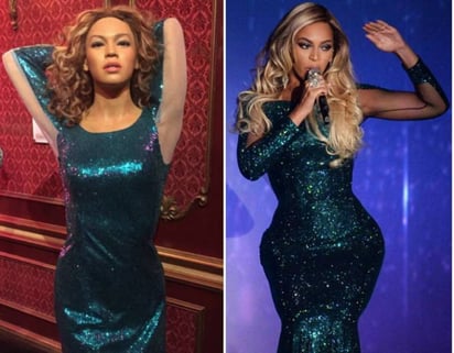 Sin parecido. Los fans criticaron el poco parecido de la intérprete de Lemonade y la figura del museo de Madame Tussauds.