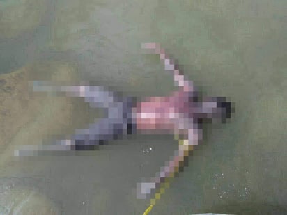 Un hombre que acudió a pescar a la orilla del río Bravo, fue quien observó que flotaba el cuerpo de una persona en las aguas y llamó al número de emergencia 911; situación que generó la movilización del personal del Grupo Beta, así como de la Policía Investigadora. (ESPECIAL)