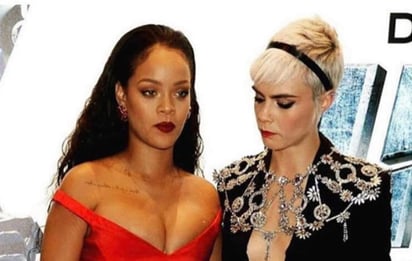 Rihanna impactó con atrevido escote en alfombra roja