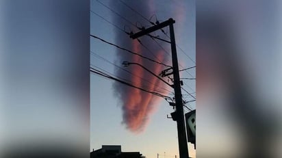 La nube presenciada en Brasil cuenta con similitudes al llamado 'puño de Dios' que se presentó en enero del 2016 en Portugal. (ESPECIAL)