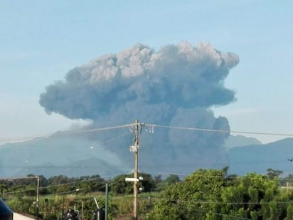 Impresionante. La explosión se vio a varios kilómetros.