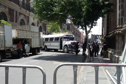 Filmación. Ayer continuaron las grabaciones de la película Godzilla: King Of The Monsters en el centro histórico de la CDMX. (EL UNIVERSAL)