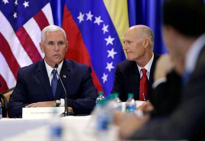 Pence pidió justicia para los venezolanos. (AP)