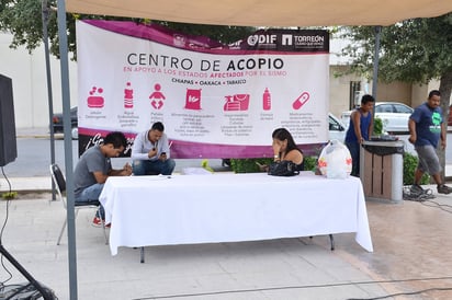 Recolección. A partir de este jueves a las 10 de la mañana en la explanada de la Plaza Mayor se instalará un gran Centro de Acopio. (FERNANDO COMPEÁN)