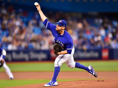 Marco Estrada dominó a la artillería de los Yanquis y sólo permitió una carrera en siete entradas. (AP)