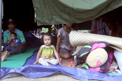 La mayoría de los evacuados vivían cerca del volcán. (AP)