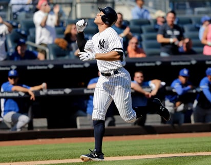 Aaron Judge fue clave en la victoria de Yanquis sobre Kansas City. (AP)