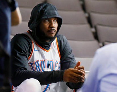 Carmelo Anthony jugará con el Oklahoma Thunder. Anthony sale de Knicks y jugará con Thunder