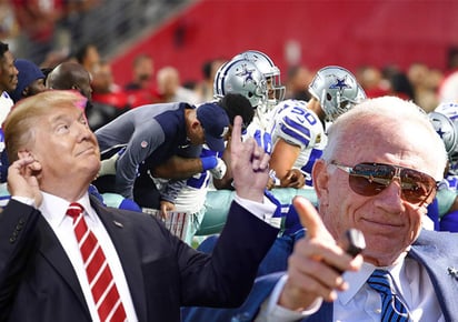 El dueño de los Cowboys, Jerry Jones no ha declarado nada al respecto. (AGENCIAS)