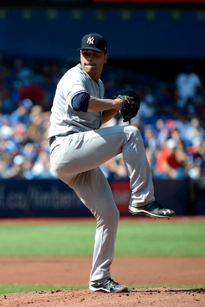 El mexicano Jaime García pasó de los Mellizos de Minnesota a los Yanquis de Nueva Yoek este año. (AP)