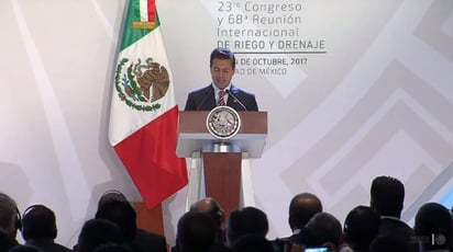 El presidente participó en el 23 Congreso Internacional de Riego y Drenaje. (ESPECIAL) 