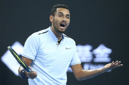 El australiano Nick Kyrgios abandonó sin dar explicaciones su juego de primera ronda en el Masters 1000 de Shanghái. (EFE)